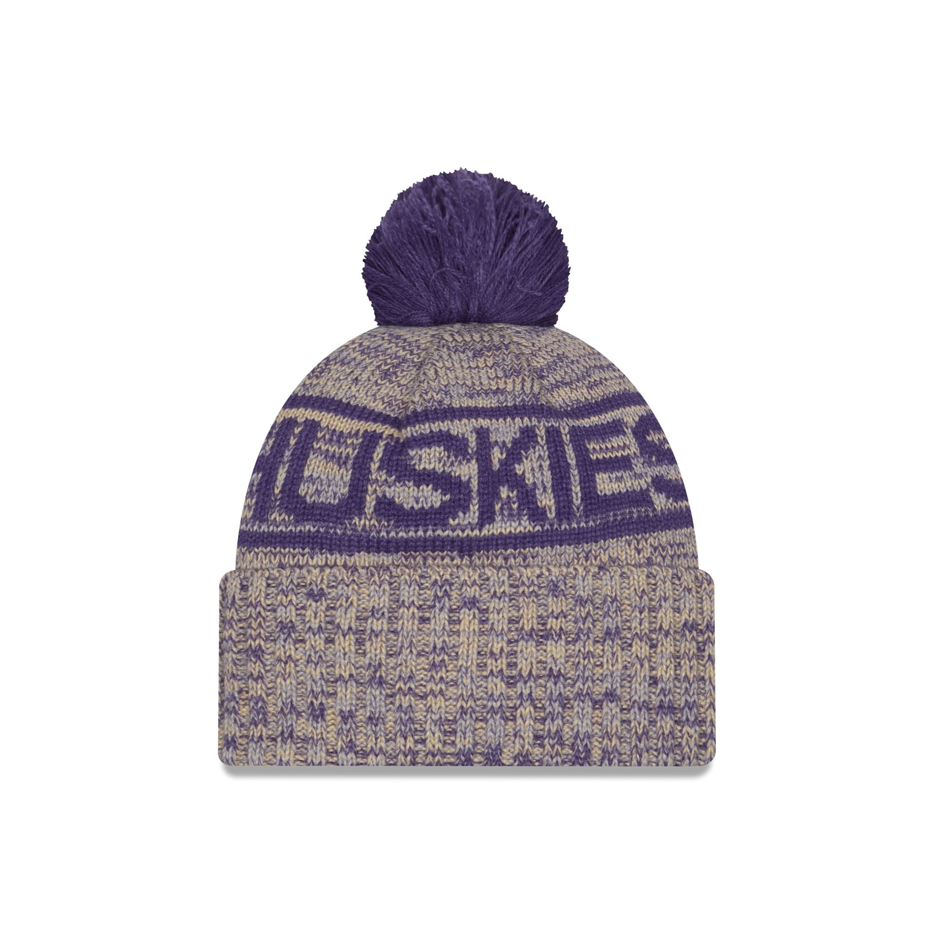 Washington Huskies Cold Weather Pom Knit Hat - Image 3