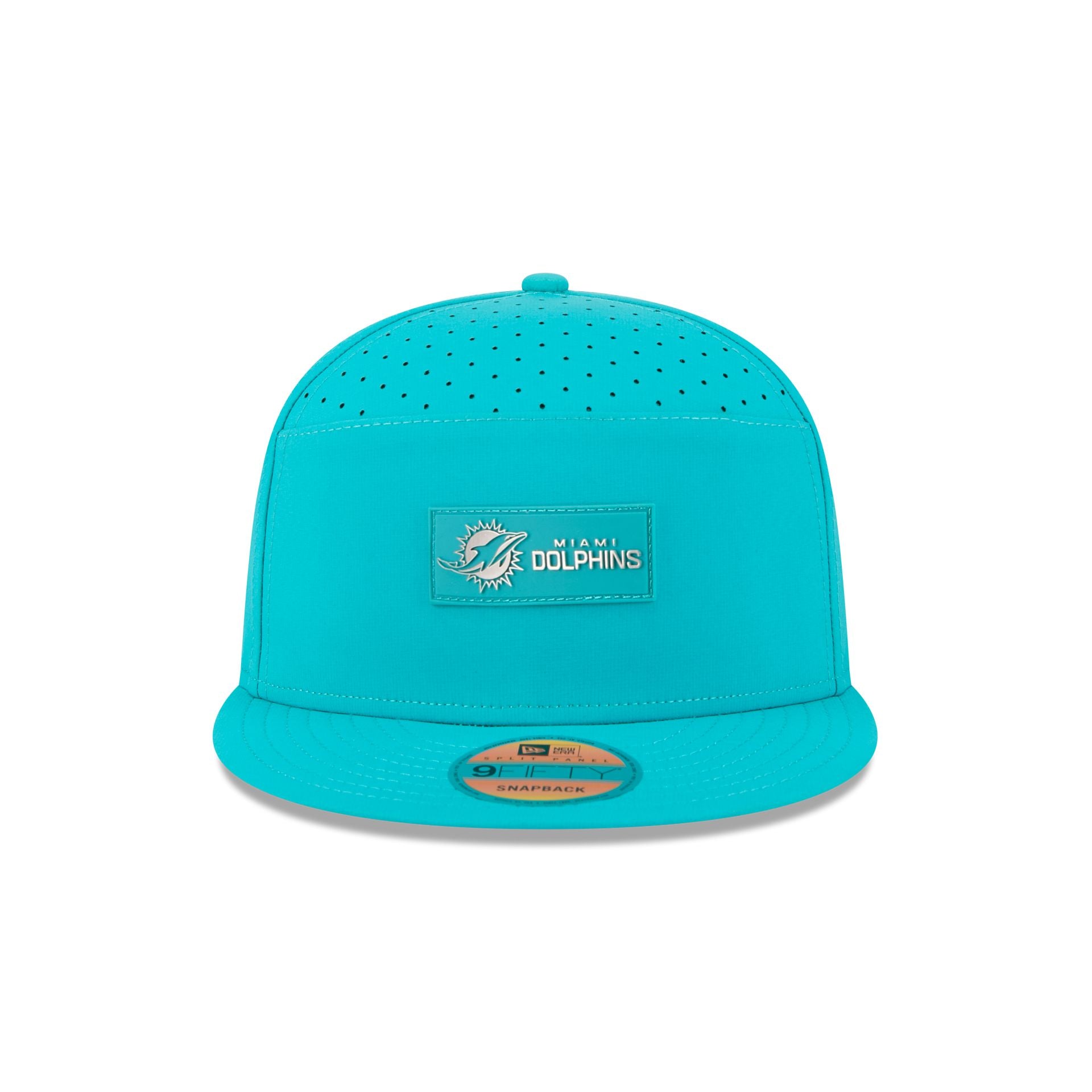 Miami Dolphins 2025 Sideline Hot Weather Split Panel 9FIFTY Snapback Hat - Image 2