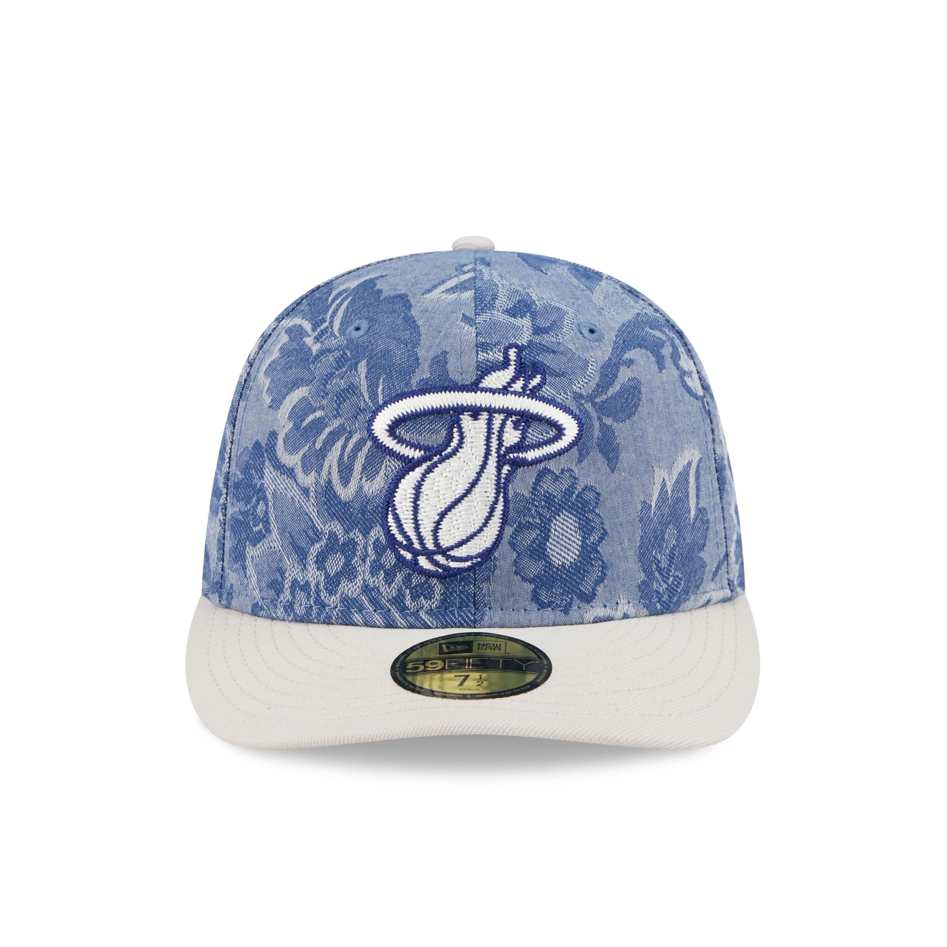 Miami Heat Two-Tone Denim 59FIFTY Fitted Hat - Image 2