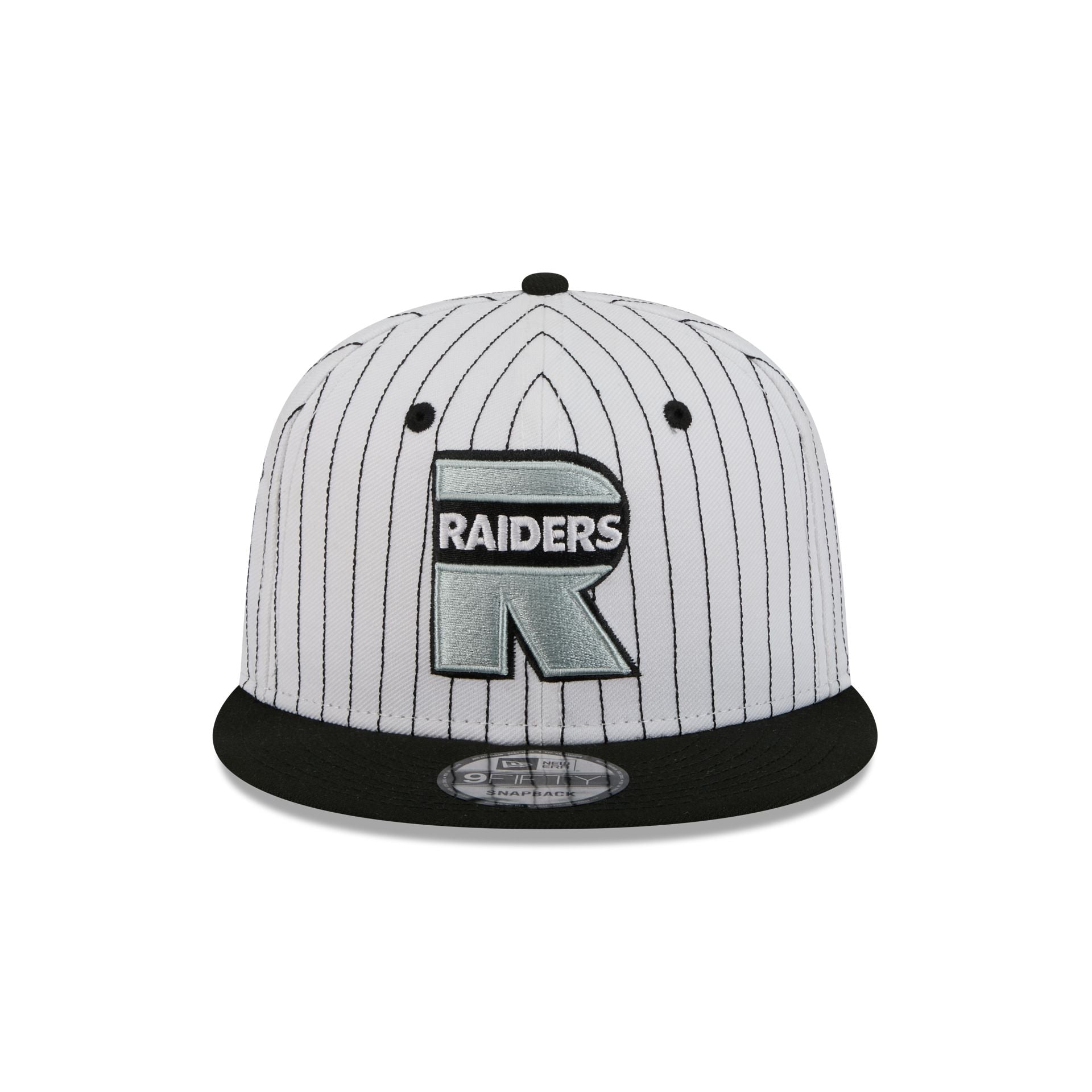 Las Vegas Raiders Deceptor Pinstripe 9FIFTY Snapback Hat - Image 2