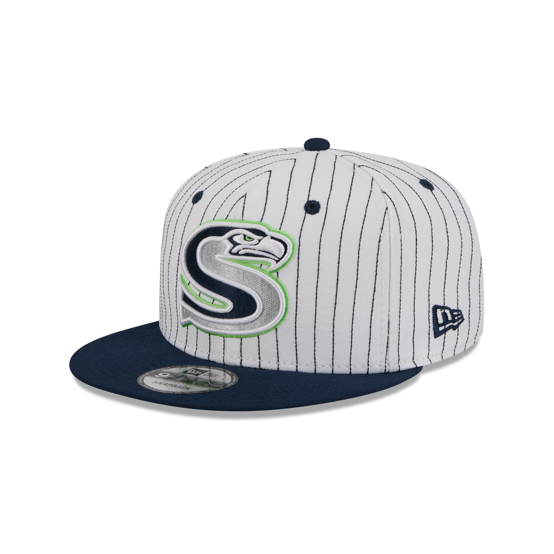 Seattle Seahawks Deceptor Pinstripe 9FIFTY Snapback Hat - Image 3