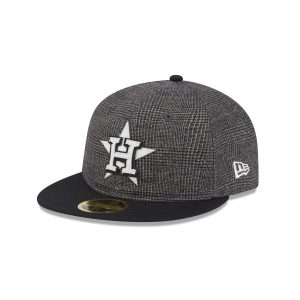 Houston Astros Plaid Retro Crown 59FIFTY Fitted Hat
