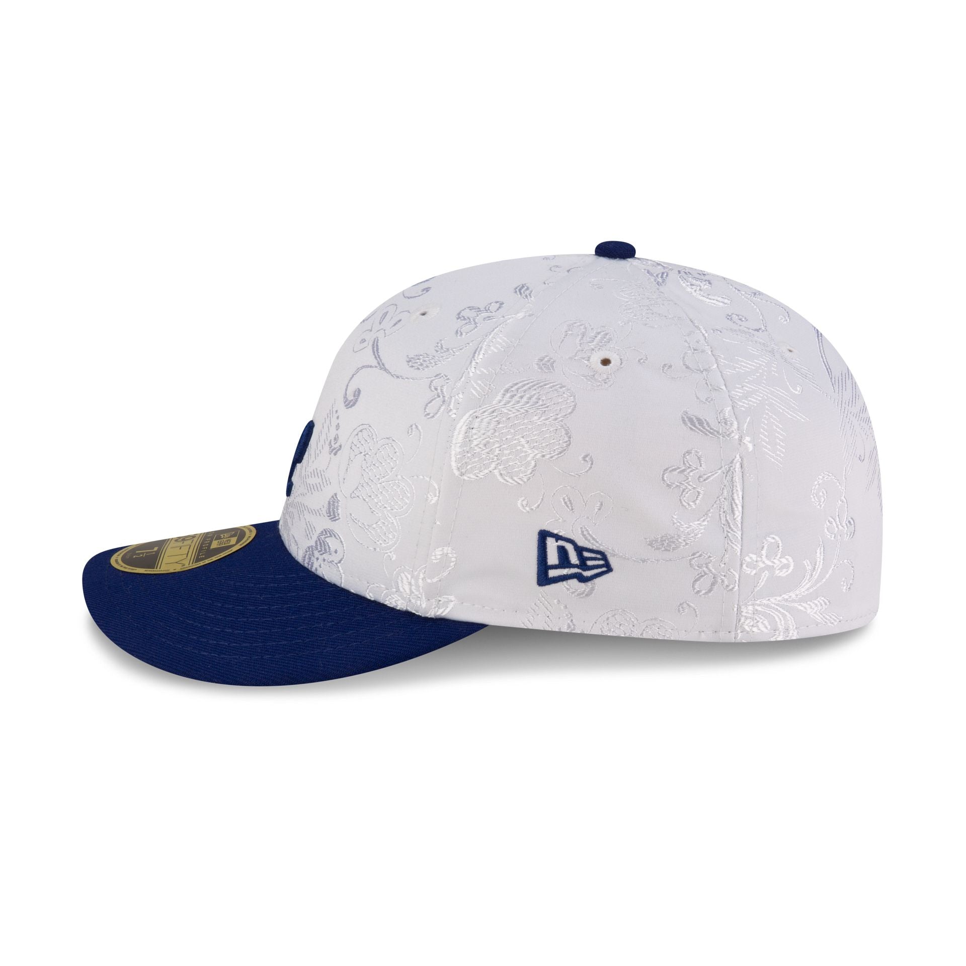 Los Angeles Dodgers Floral Shine Low Profile 59FIFTY Fitted Hat - Image 4