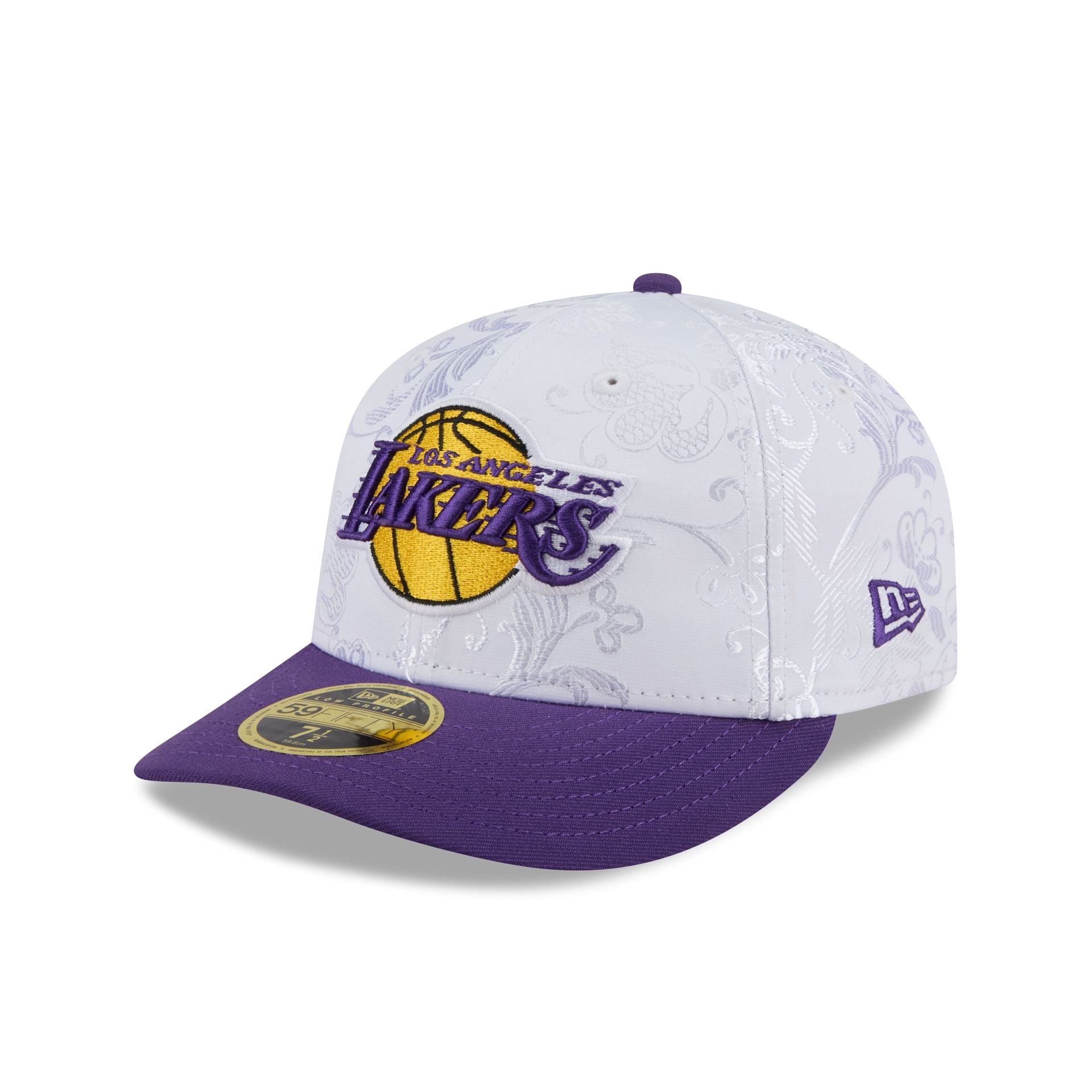Los Angeles Lakers Floral Shine Low Profile 59FIFTY Fitted Hat