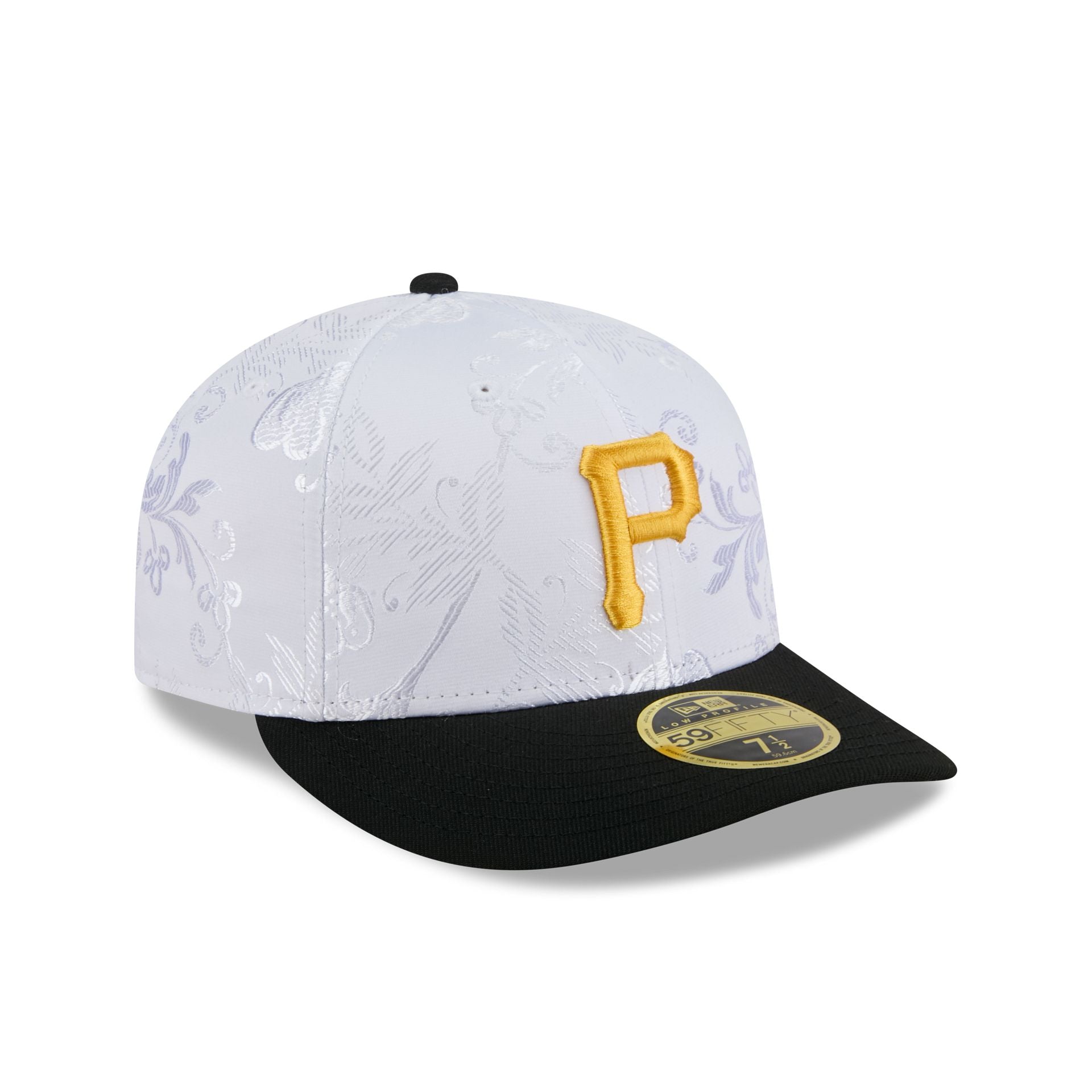 Pittsburgh Pirates Floral Shine Low Profile 59FIFTY Fitted Hat - Image 3