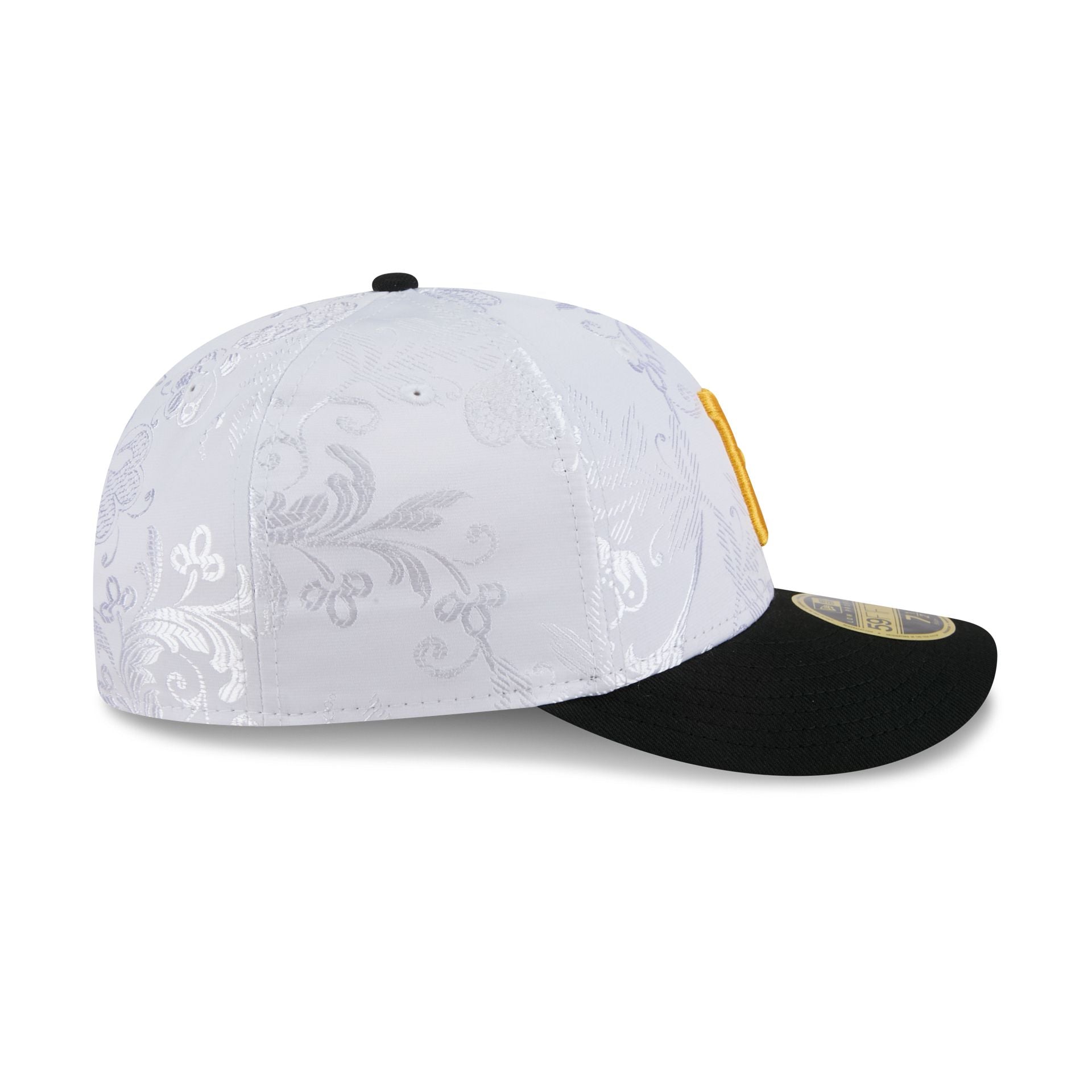 Pittsburgh Pirates Floral Shine Low Profile 59FIFTY Fitted Hat - Image 5