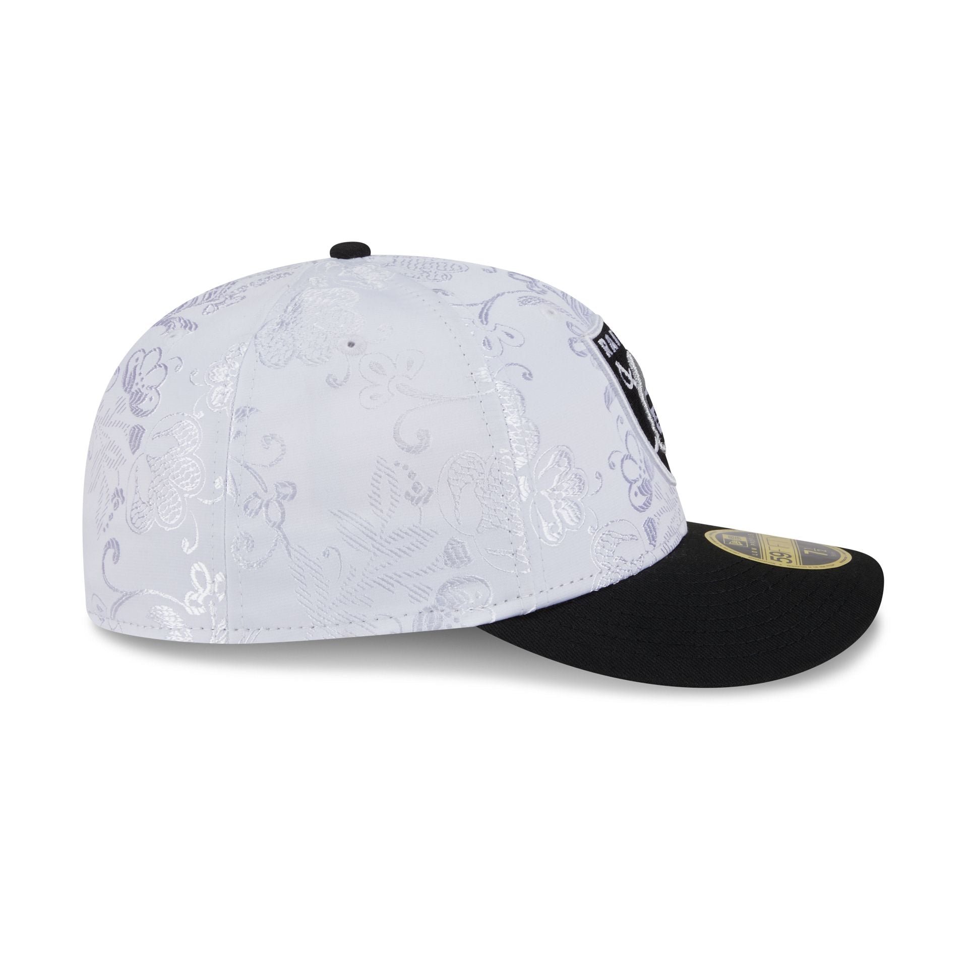 Las Vegas Raiders Floral Shine Low Profile 59FIFTY Fitted Hat - Image 5