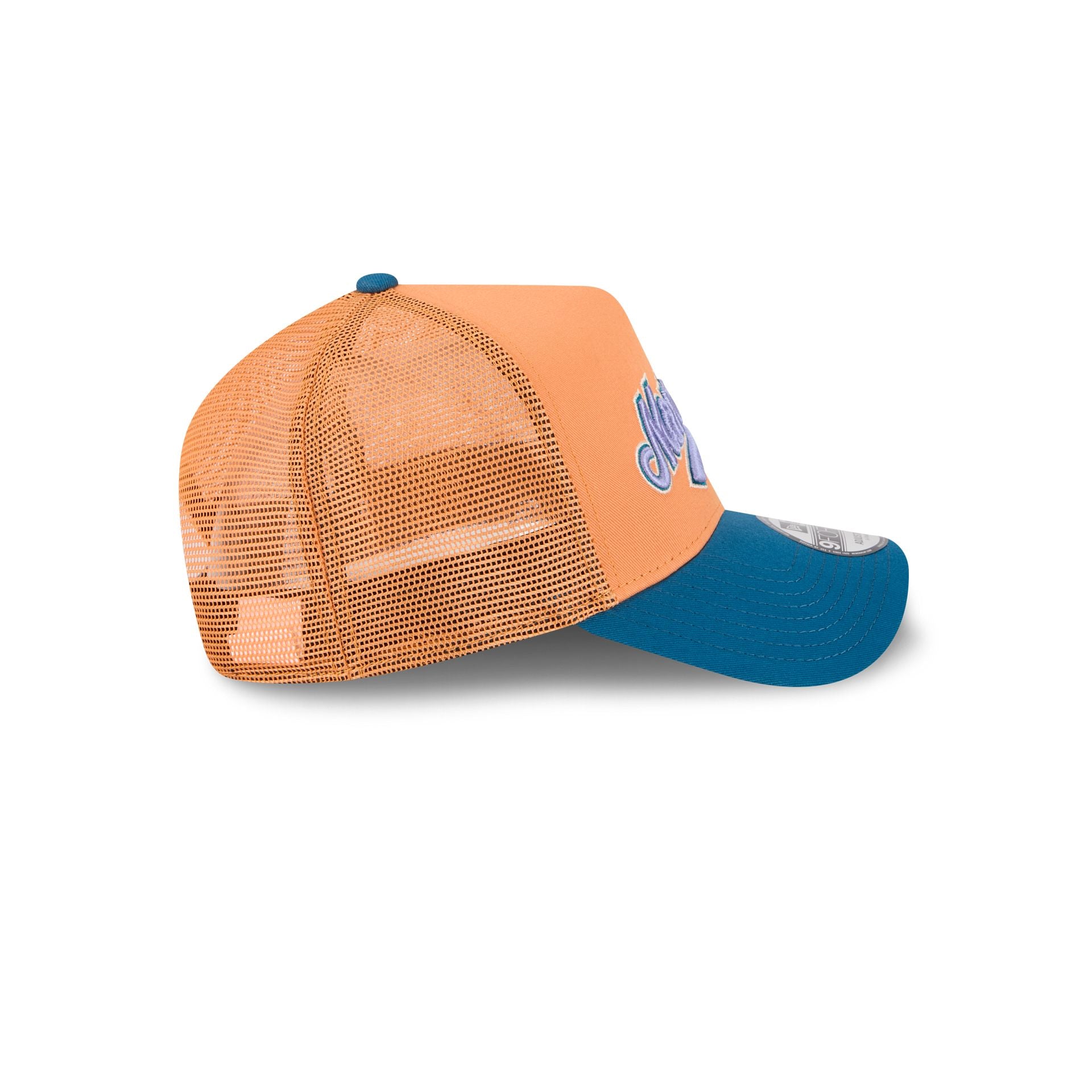 Montreal Expos Orange Glaze 9FORTY A-Frame Trucker Hat - Image 5