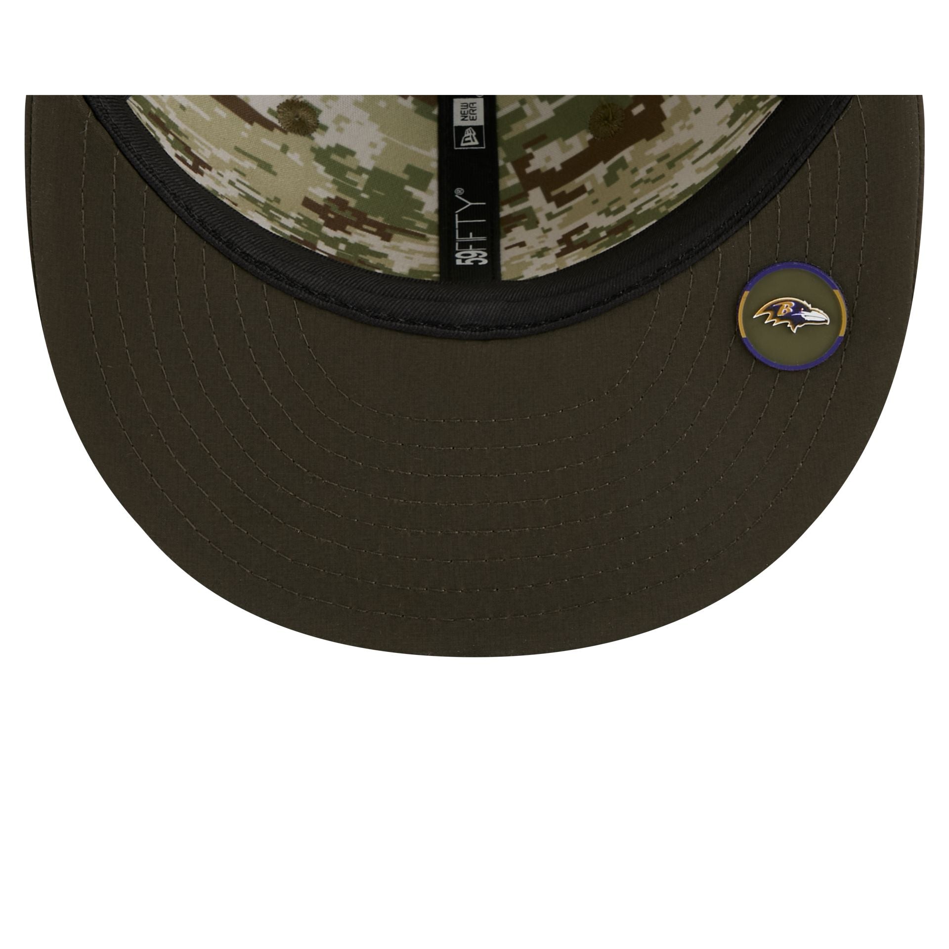 Baltimore Ravens 2025 Salute to Service 59FIFTY Fitted Hat - Image 7