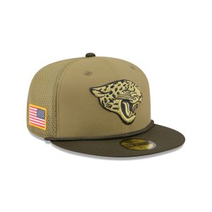 Jacksonville Jaguars 2025 Salute to Service 59FIFTY Fitted Hat