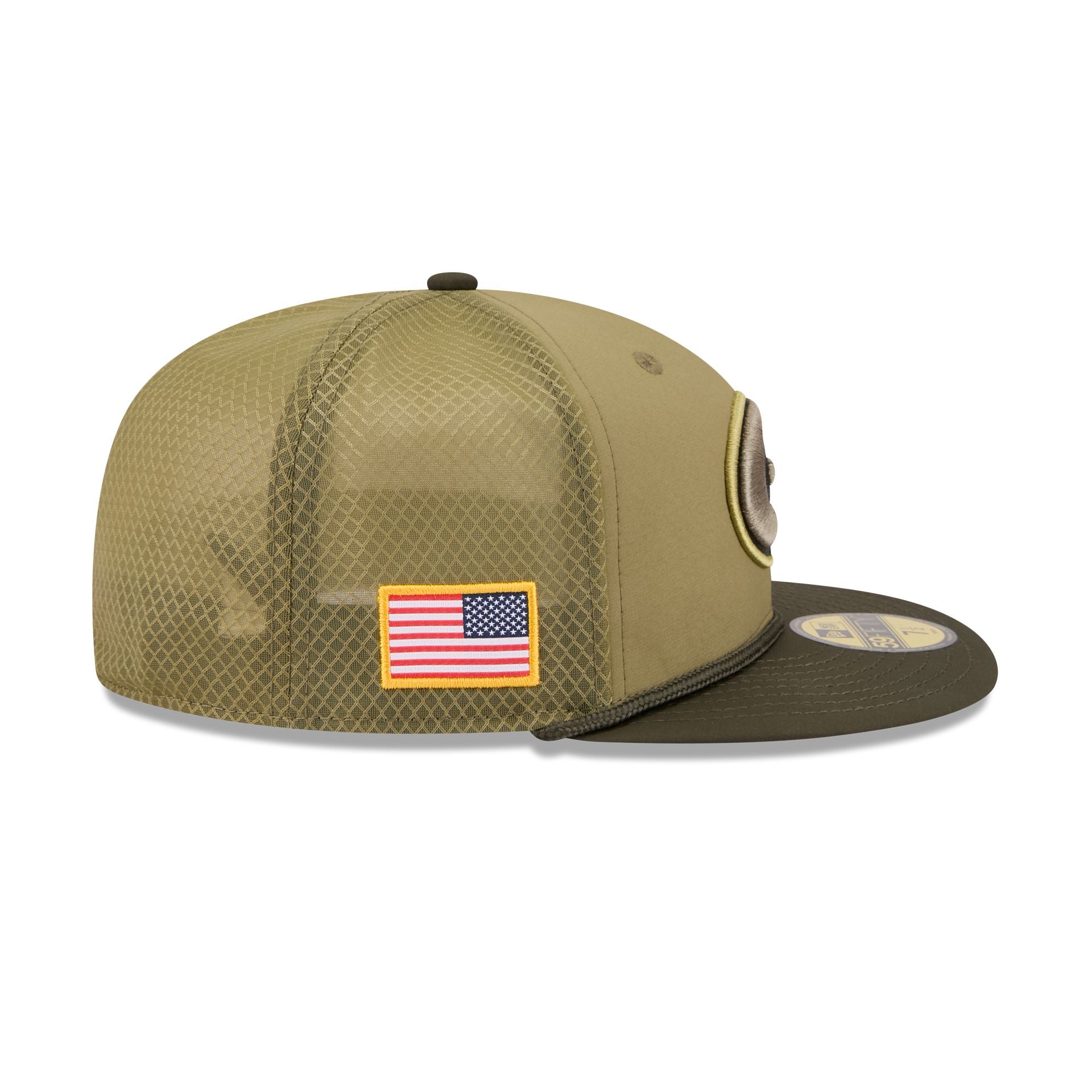 Green Bay Packers 2025 Salute to Service 59FIFTY Fitted Hat - Image 4