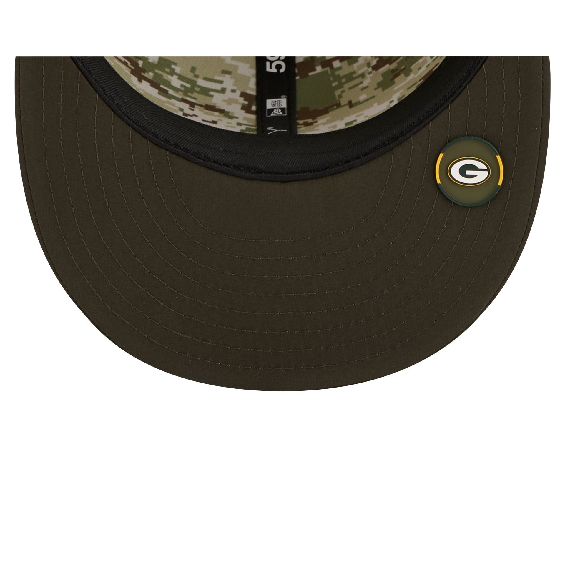 Green Bay Packers 2025 Salute to Service 59FIFTY Fitted Hat - Image 7
