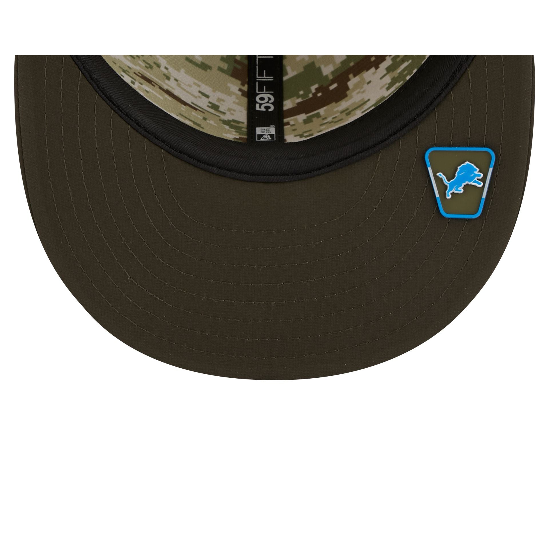Detroit Lions 2025 Salute to Service 59FIFTY Fitted Hat - Image 7