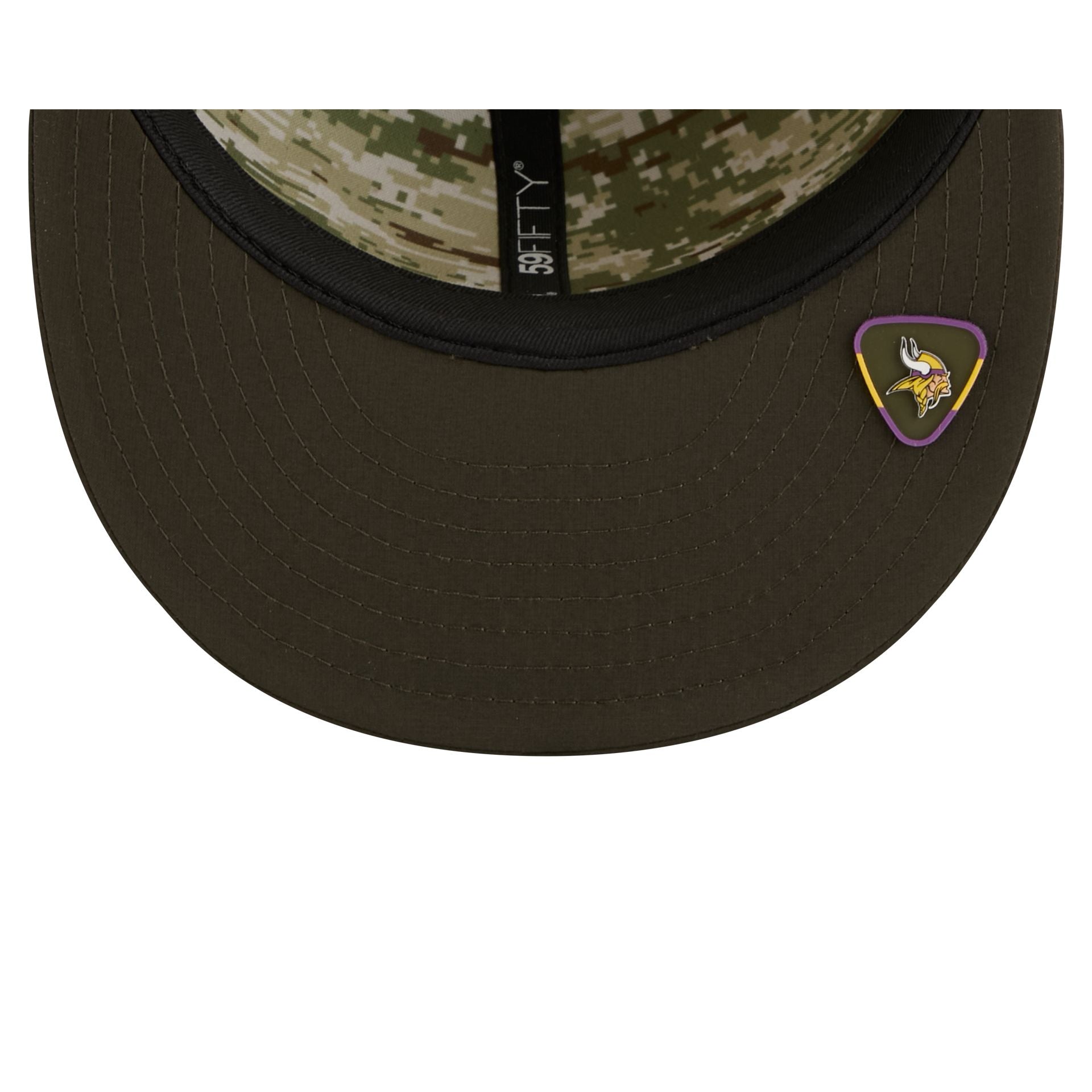 Minnesota Vikings 2025 Salute to Service 59FIFTY Fitted Hat - Image 7