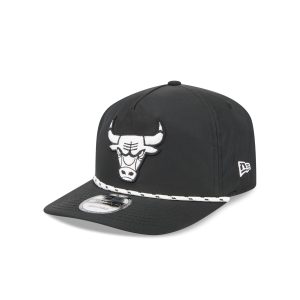 Chicago Bulls Black and White Rope 19TWENTY Snapback Hat