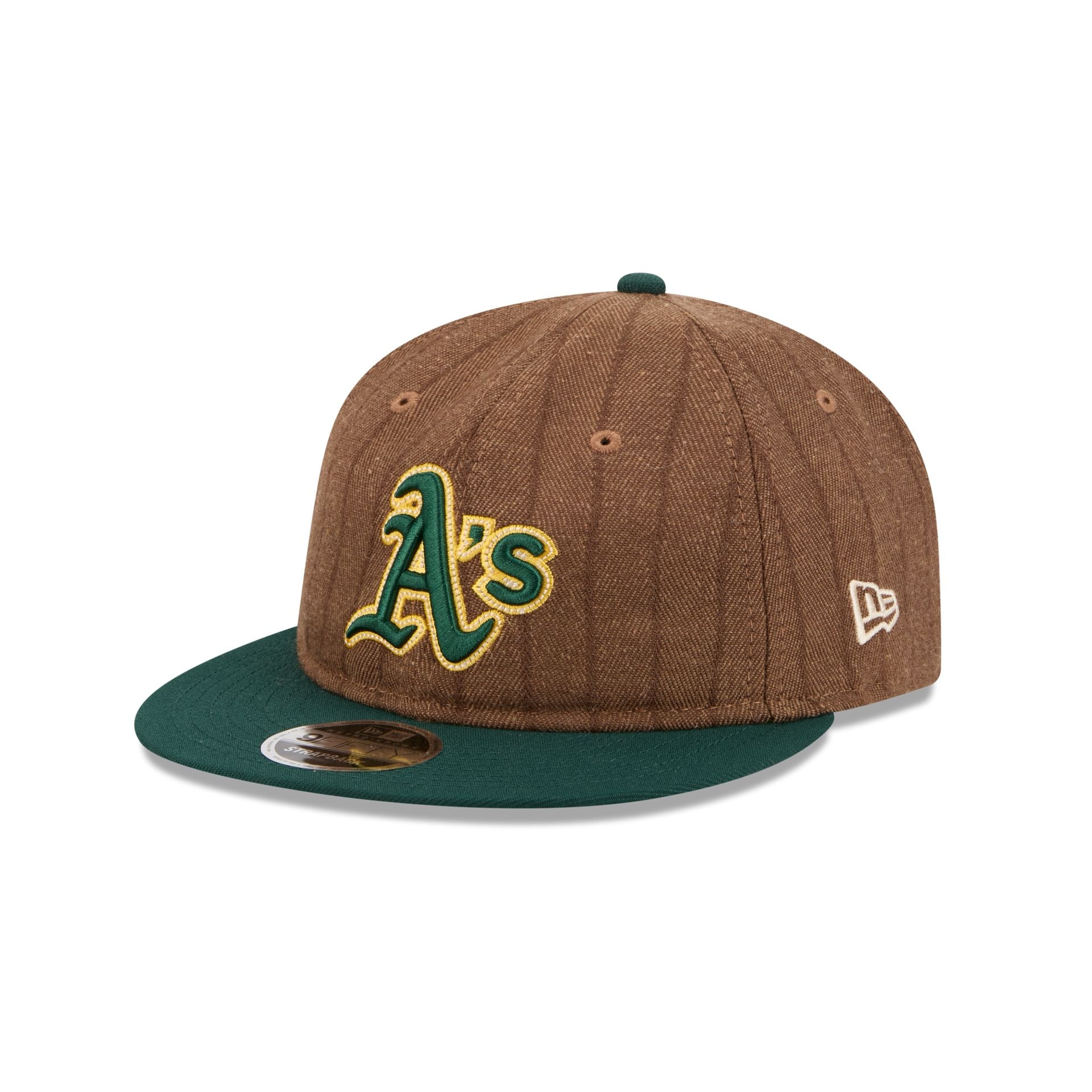 Athletics Three Looms Wool Pinstripe Retro Crown 9FIFTY Adjustable Hat - Image 3