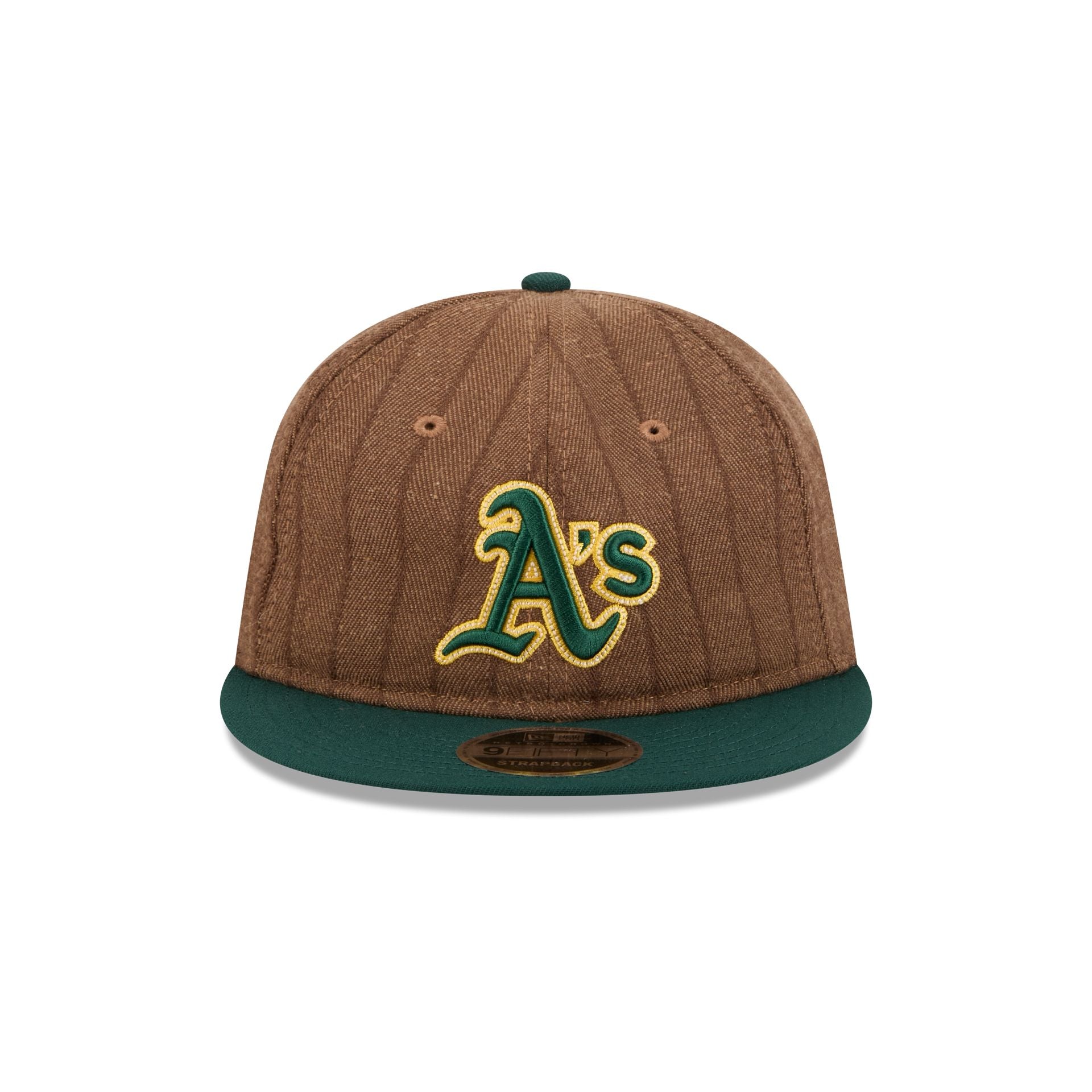 Athletics Three Looms Wool Pinstripe Retro Crown 9FIFTY Adjustable Hat - Image 2