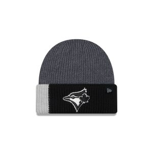 Toronto Blue Jays Merino Wool Color Block Cuff Knit Hat