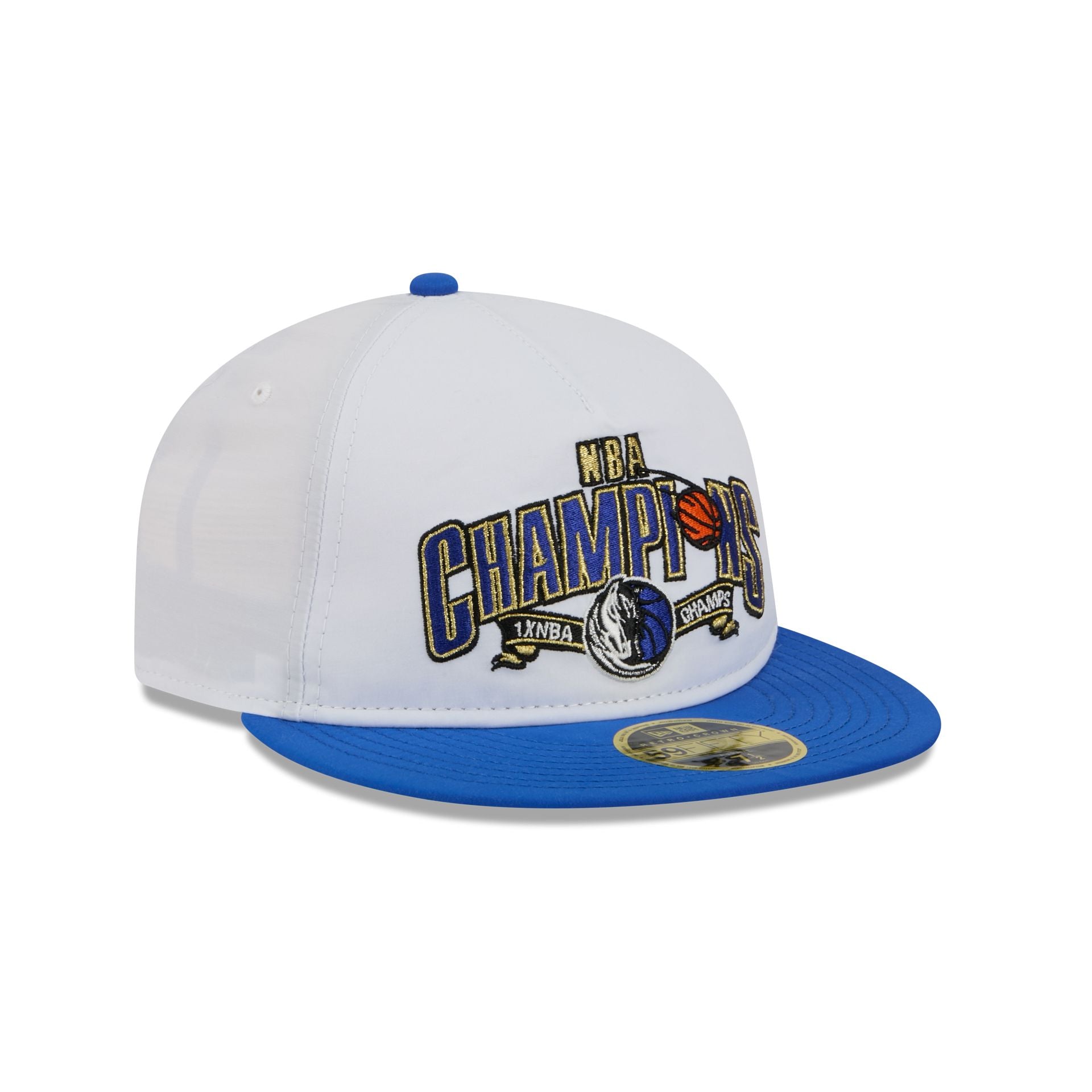 Dallas Mavericks Champions White Retro Crown 59FIFTY Fitted Hat - Image 3
