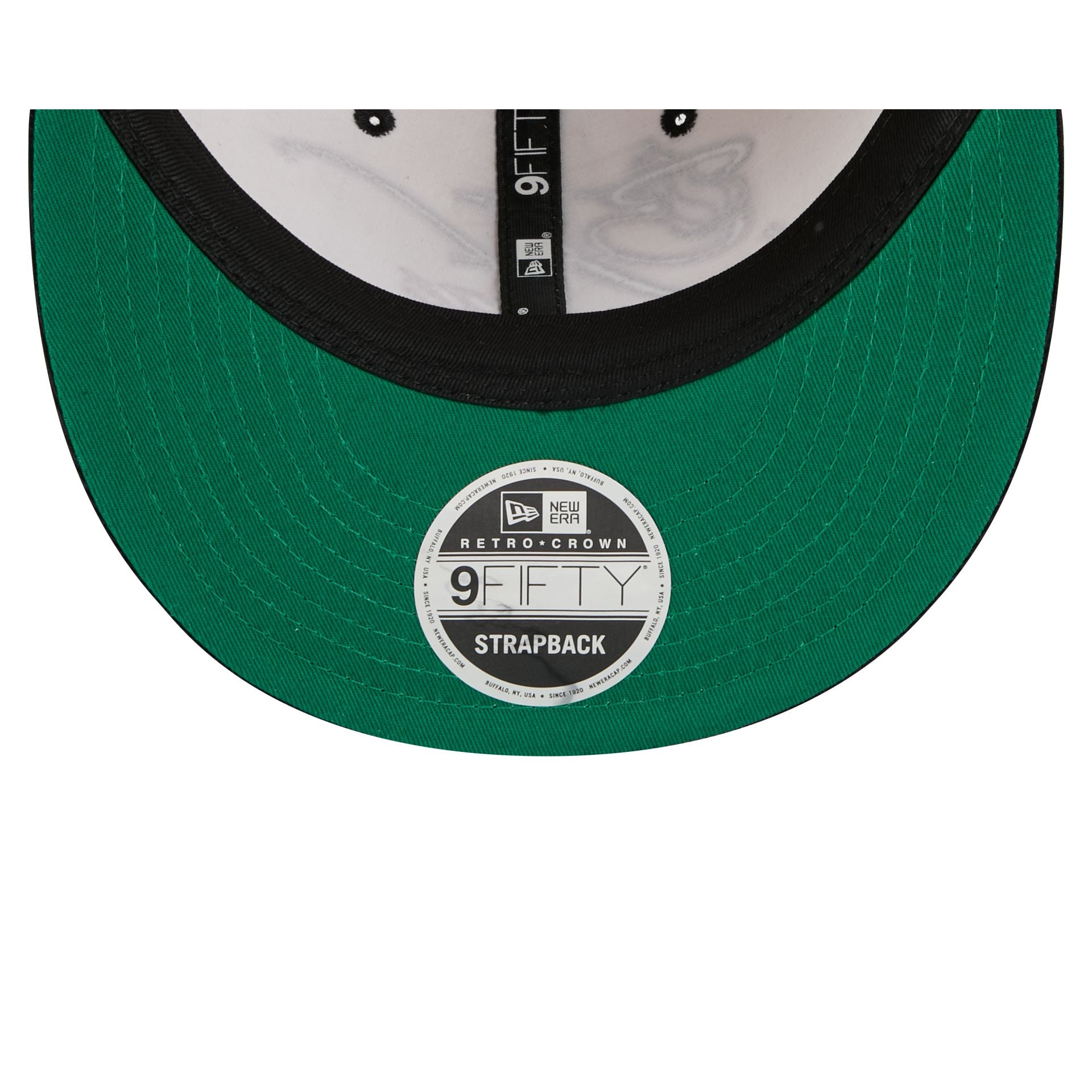 Miami Heat Pinstripe Script Retro Crown 9FIFTY Adjustable Hat - Image 7