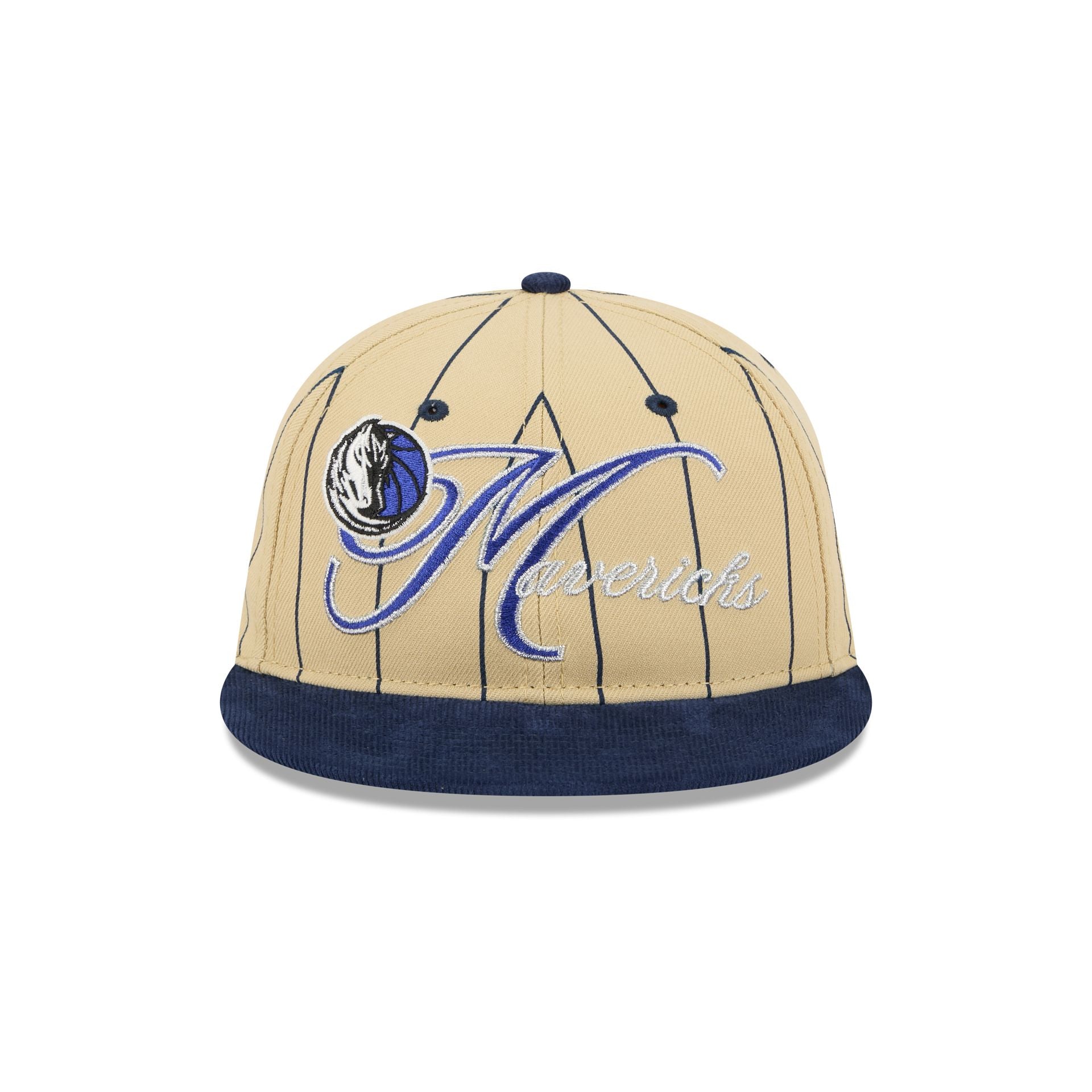 Dallas Mavericks Pinstripe Script Retro Crown 9FIFTY Adjustable Hat - Image 2