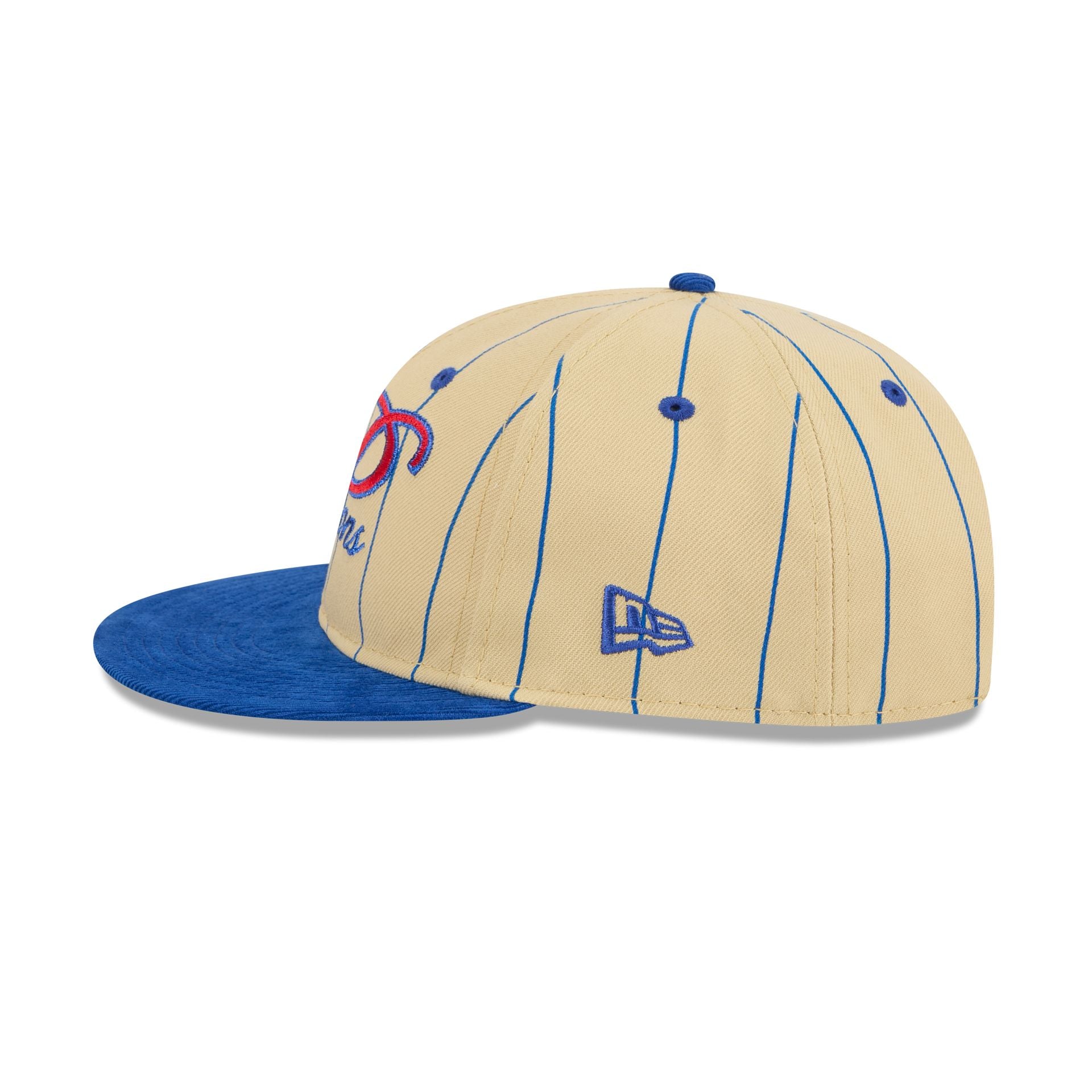 Detroit Pistons Pinstripe Script Retro Crown 9FIFTY Adjustable Hat - Image 4