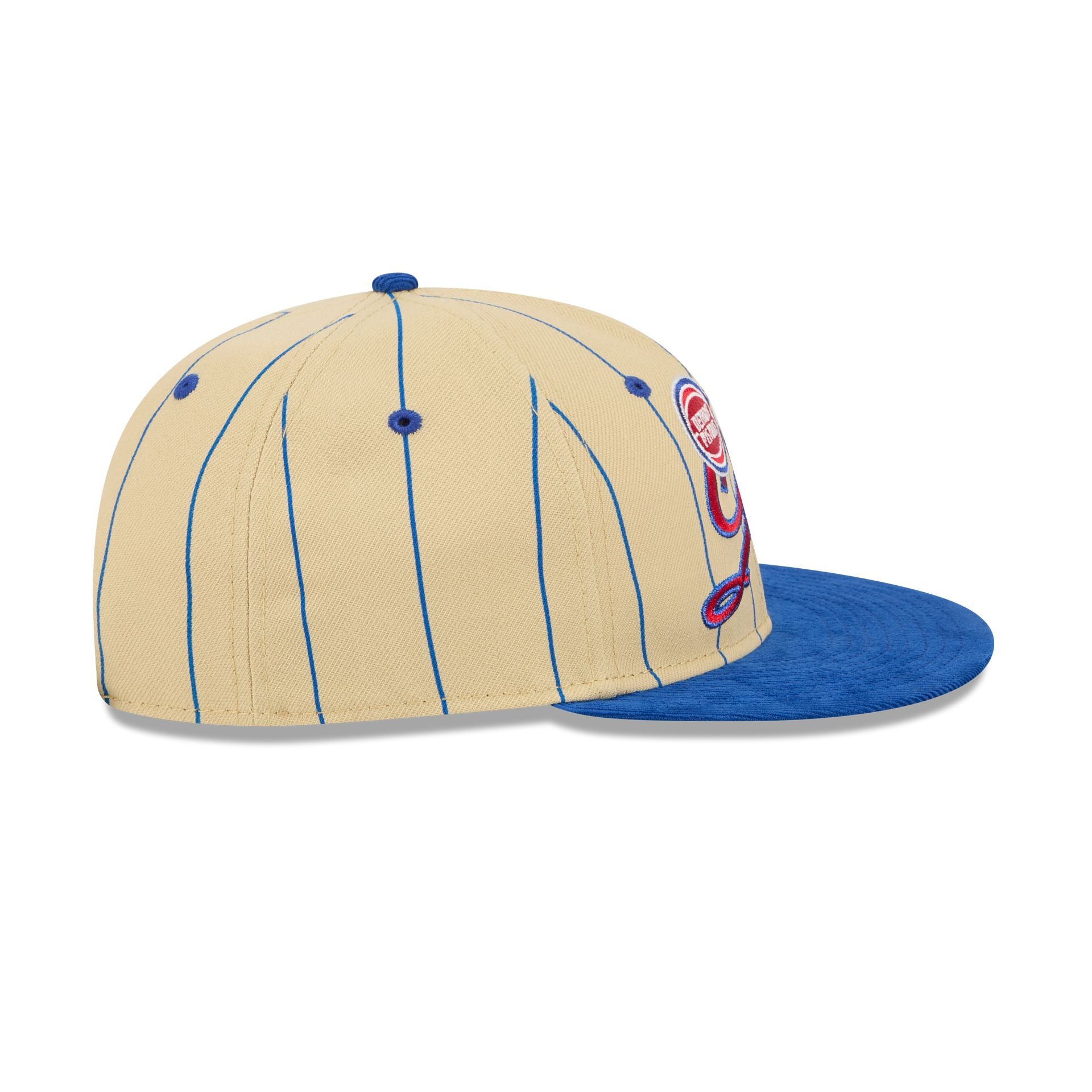 Detroit Pistons Pinstripe Script Retro Crown 9FIFTY Adjustable Hat - Image 5