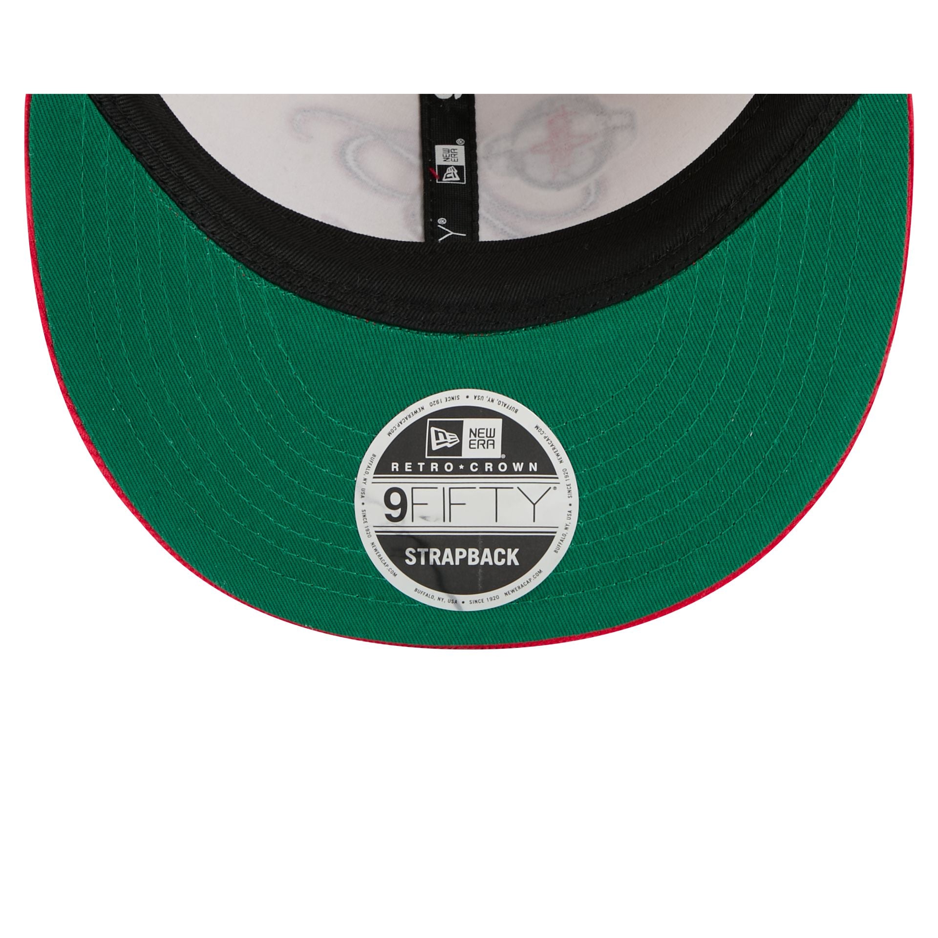 Houston Rockets Pinstripe Script Retro Crown 9FIFTY Adjustable Hat - Image 7