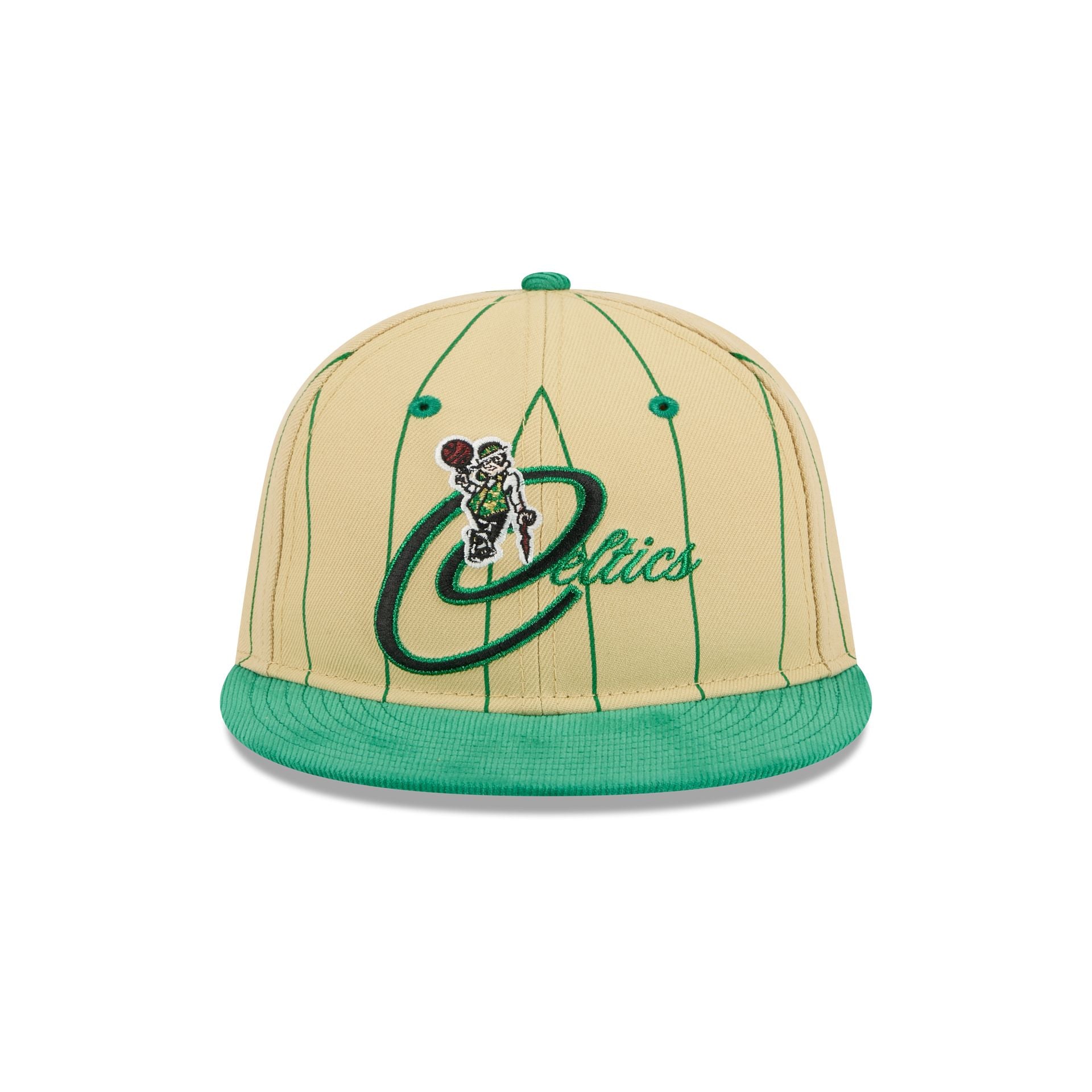 Boston Celtics Pinstripe Script Retro Crown 9FIFTY Adjustable Hat - Image 2