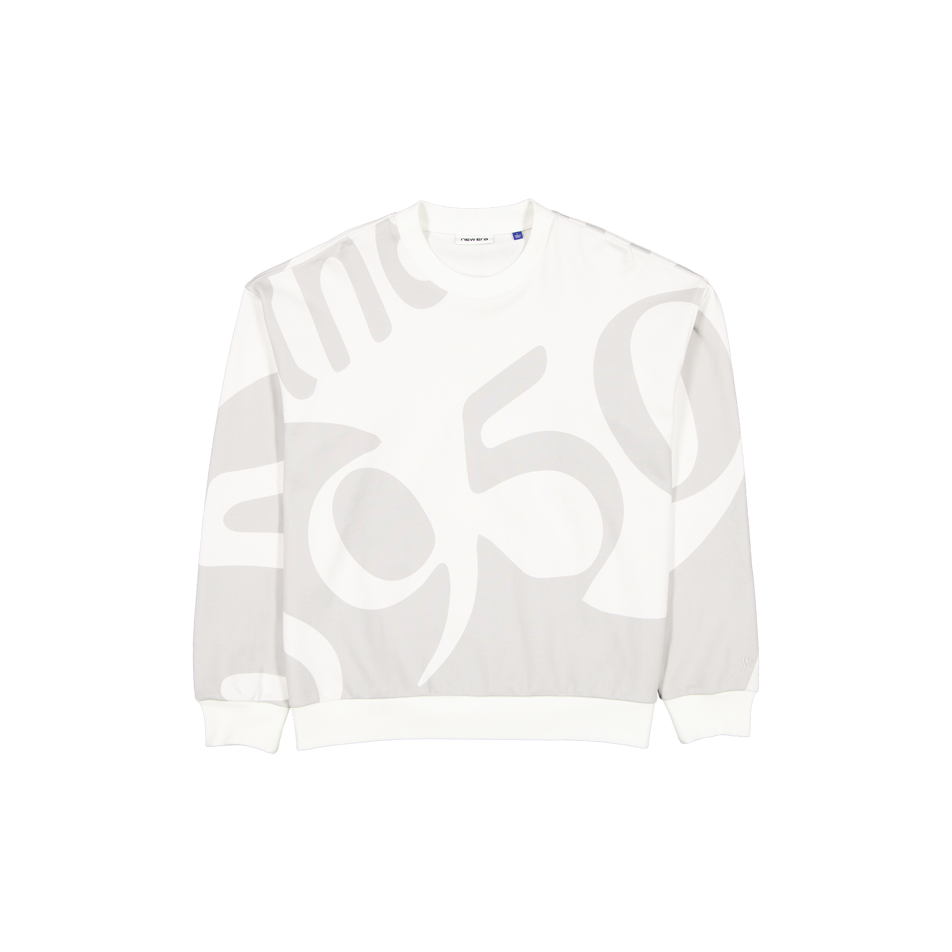 New Era Branded 59FIFTY Splitter College White Crewneck