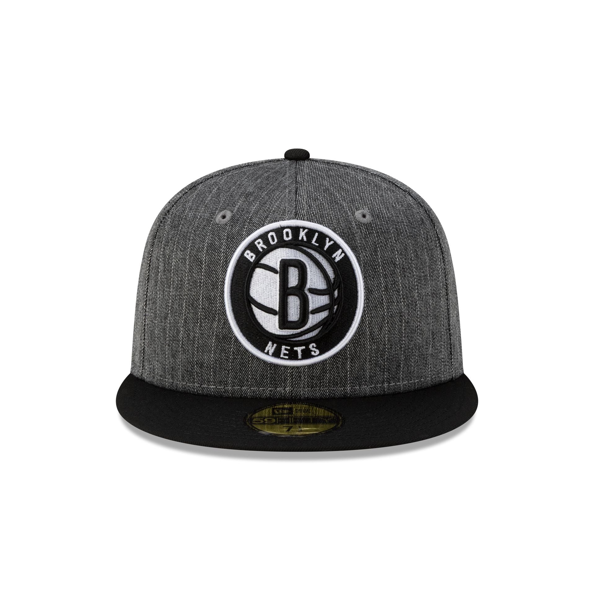 Just Caps Black Pinstripe Brooklyn Nets 59FIFTY Fitted Hat - Image 2