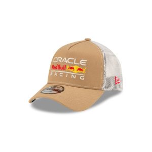 Oracle Red Bull Racing Essential Khaki 9FORTY A-Frame Trucker Hat