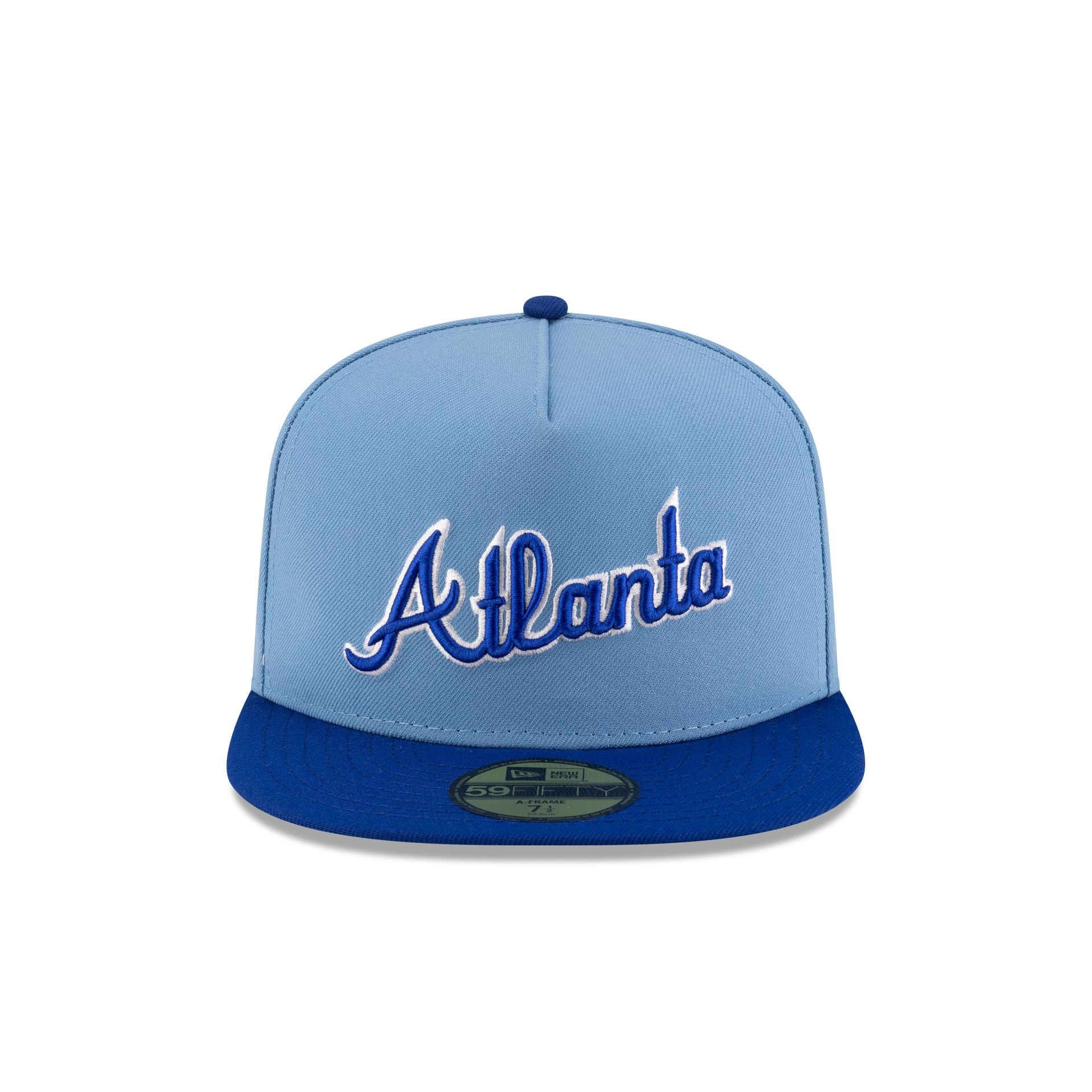 Just Caps Sky Blue Atlanta Braves 59FIFTY A-Frame Fitted Hat - Image 2
