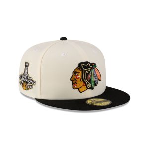 Just Caps Stanley Cup Champions Chicago Blackhawks 59FIFTY Fitted Hat