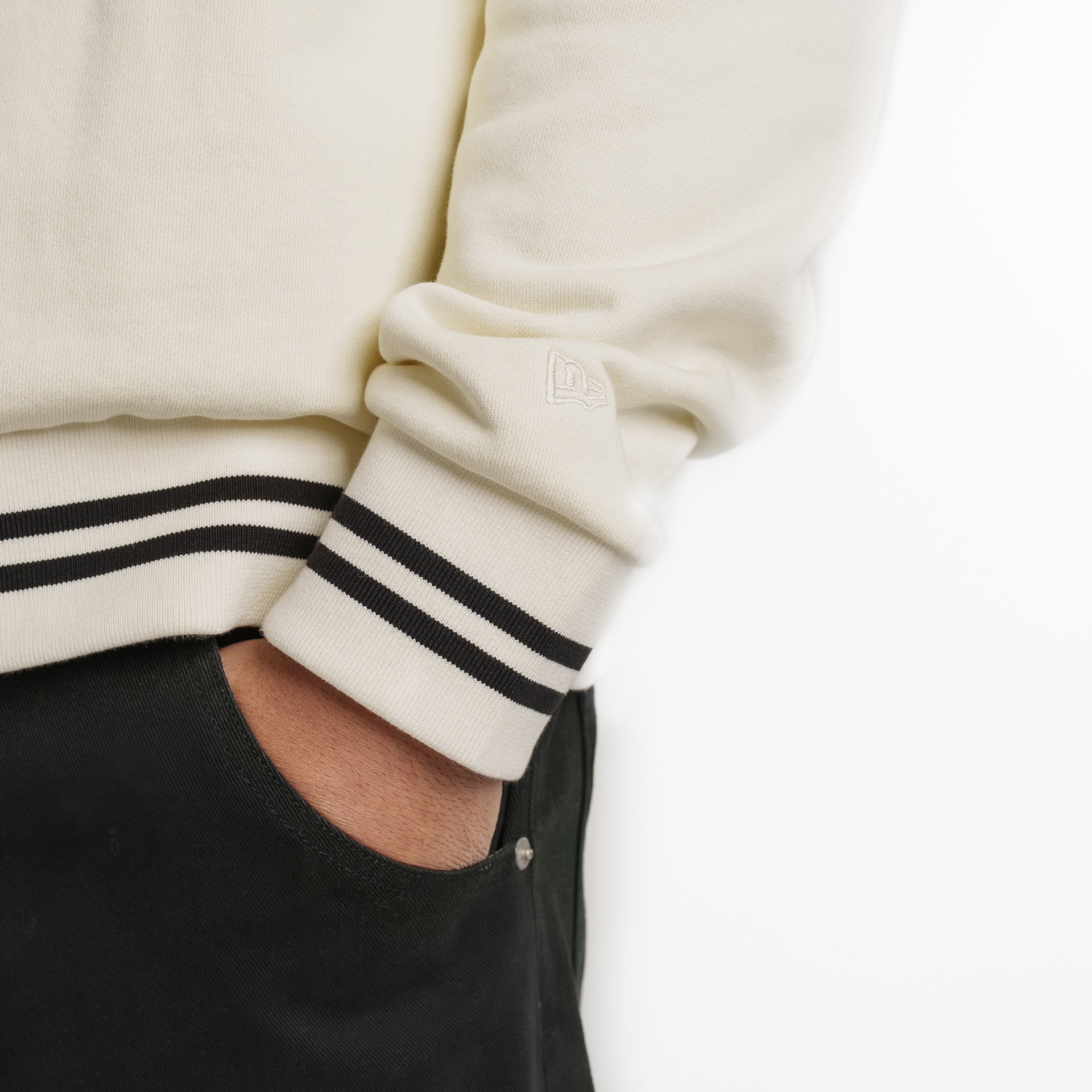 New Era Branded Ombre Chrome White Crewneck - Image 6