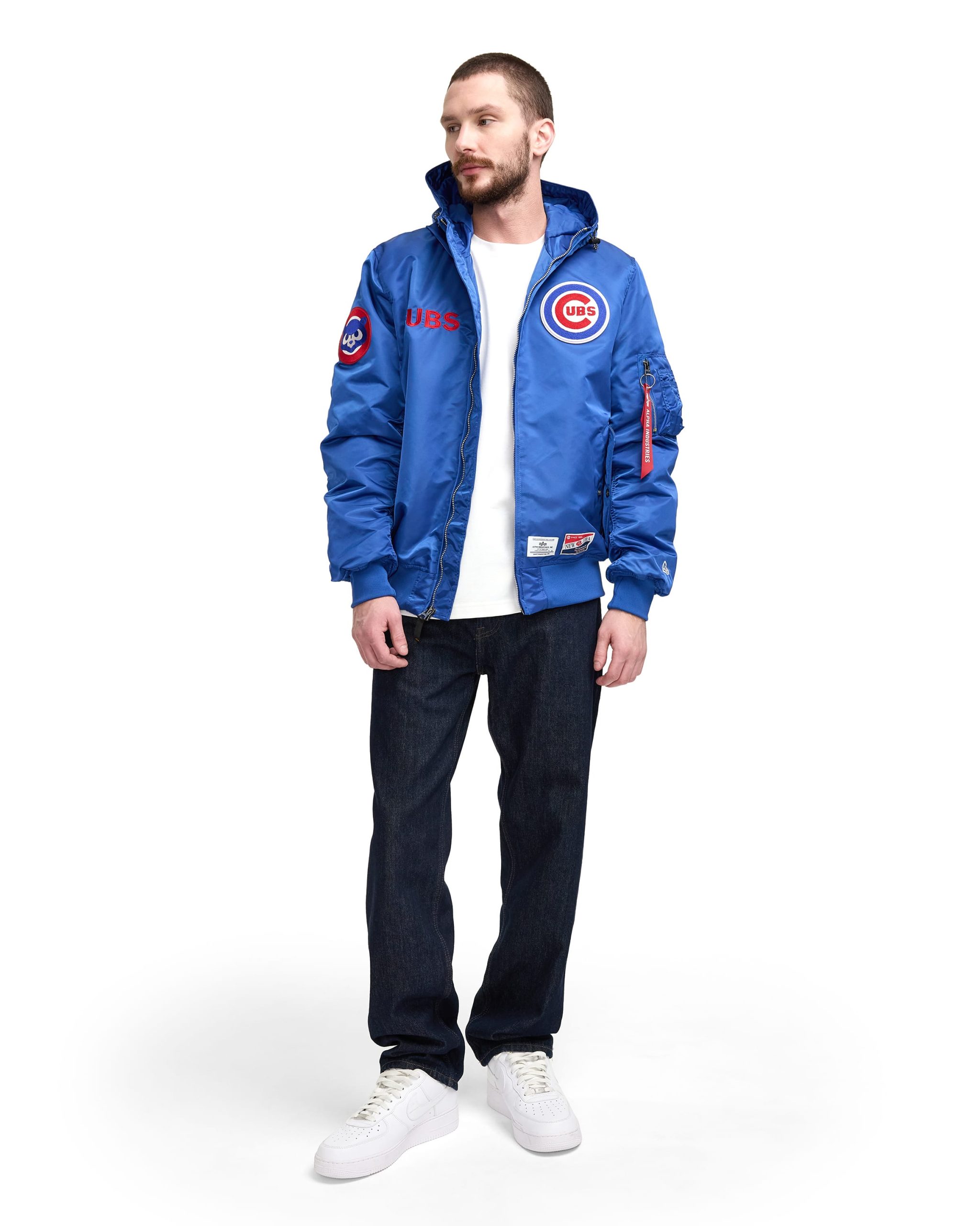 Alpha Industries x Brooklyn Dodgers Cooperstown L-2B Hooded Bomber Jacket - Image 4